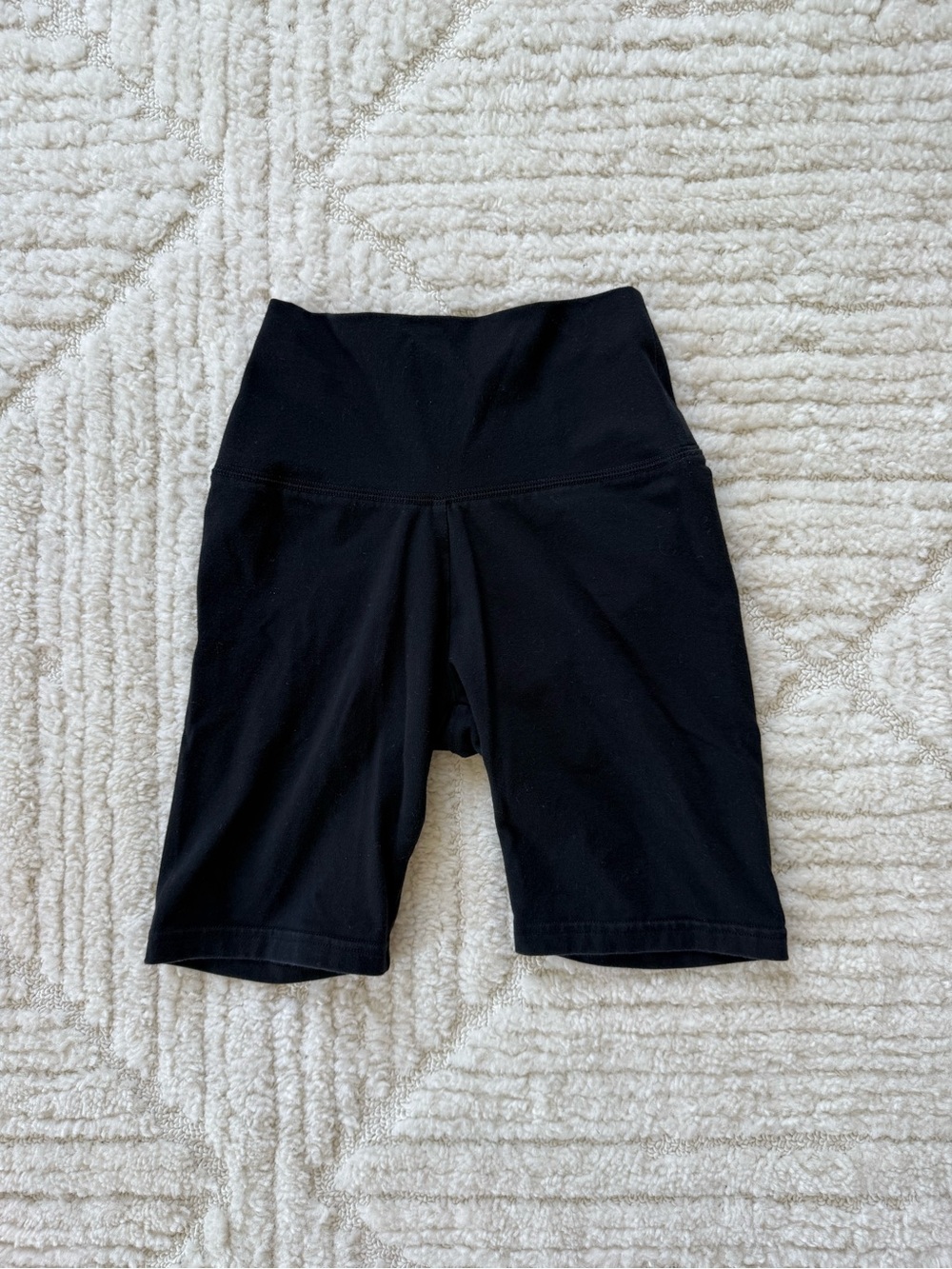 aerie Black High-Rise Bike Shorts